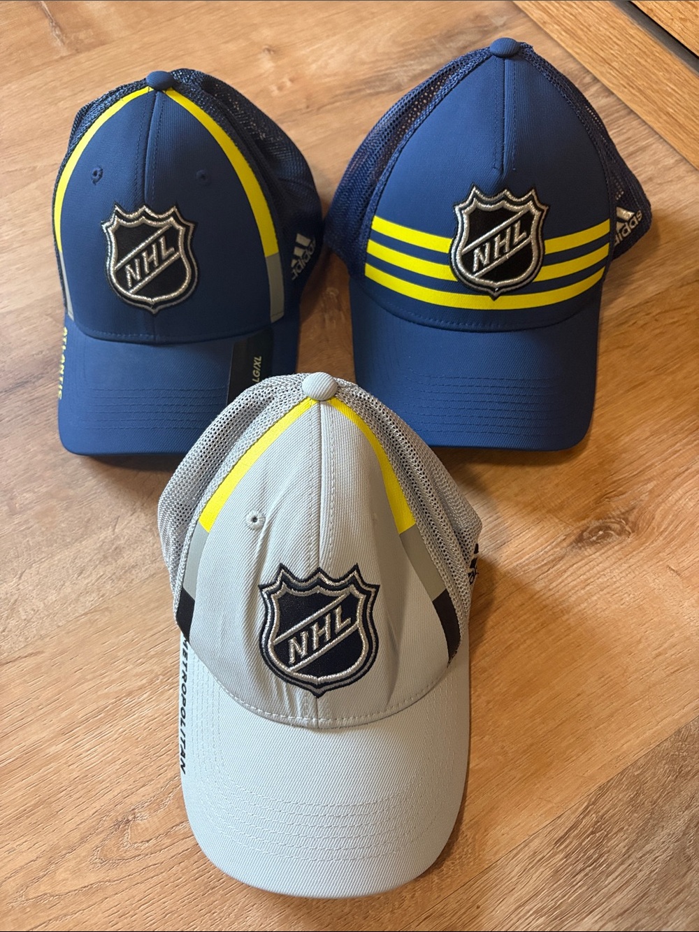 Bundle ADIDAS NHL 2018 All Star Ball Caps Hats L/XL